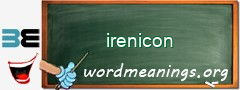 WordMeaning blackboard for irenicon